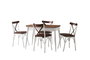 Hanah Home Mesa de Comedor Extensible Dolunay - 1282 Nogal y Blanco